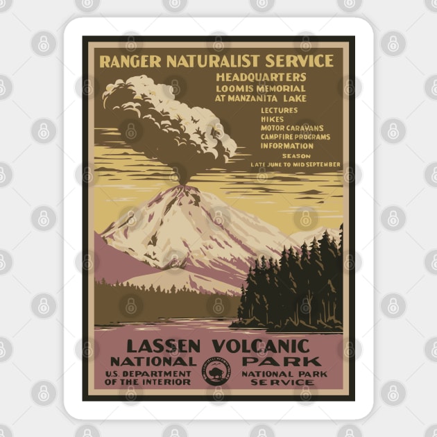 Lassen Volcanic National Park Sticker by splode